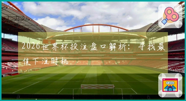2026世界杯投注盘口解析：寻找最佳下注时机